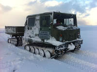 Hagglund BV206 in the snow - click to enlarge