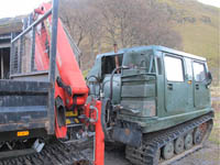 Hagglund BV206 with Hiab fitted - click to enlarge