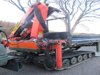 Hagglund BV206 with Hiab fitted. - click to enlarge